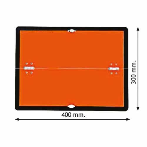 PLACA ADR PLEGABLE VERTICAL