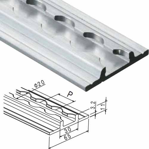 CARRIL CON FLASH PULGADAS 3.000 MM